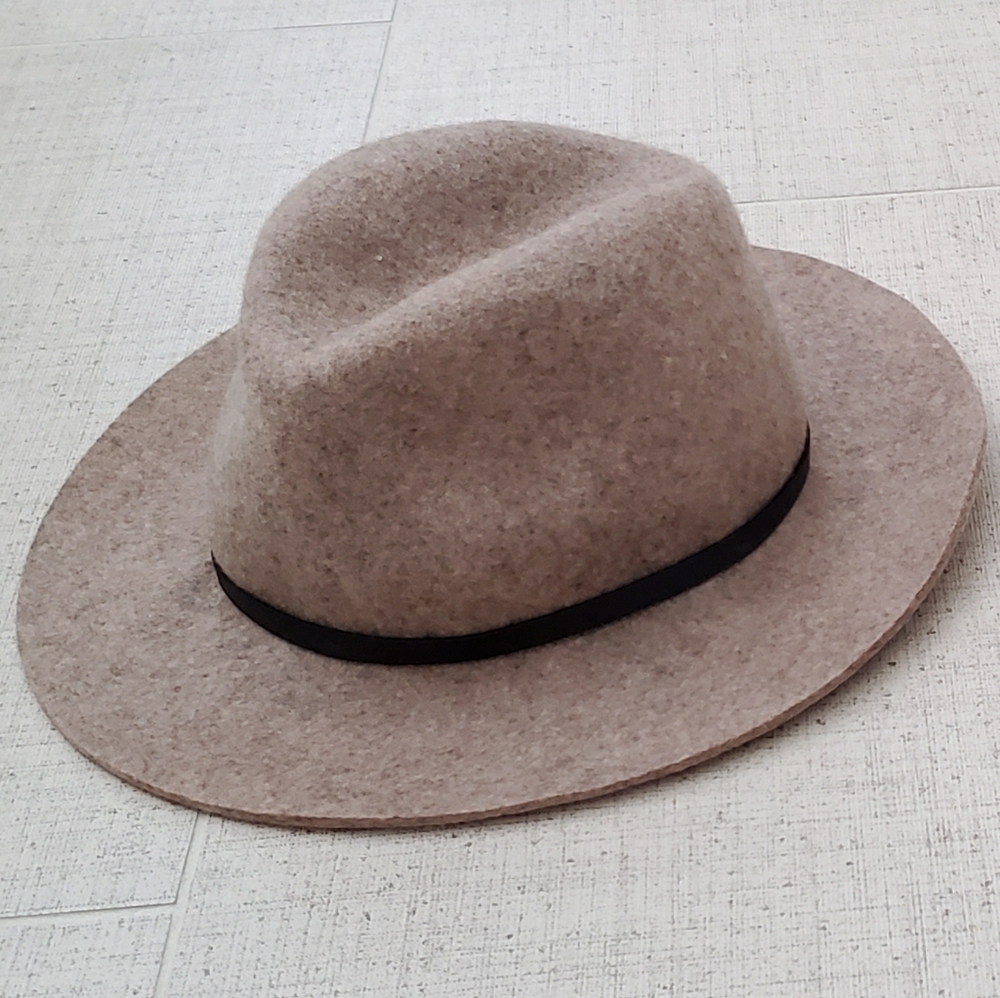 Banana Republic 100% Wool Fedora Hat, Neutral Brown, M/L, NEVER WORN! - Picture 13 of 14